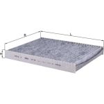 LAK 182 MAHLE Innenraumfilter 182, Aktivkohlefilter, 278 x 217 x 30 mm – u. a. für VW Transporter T5 Bus (7HB, 7HJ, 7EB, 7EJ), VW Multivan T5 (7HM, 7HN, 7HF, 7EF, 7EM, 7EN), VW T5 Kasten (7HA, 7HH, 7EA, 7EH) – OE Nummer 7E0819631 - l