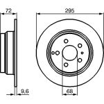 Bremsscheibe HA 0 986 478 628 Bremsscheibe HA 0 986 478 628