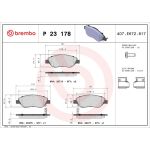 BREMBO Bremsklötze VA P 23 178 BREMBO Bremsklötze VA P 23 178