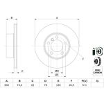 Bremsscheibe 0 986 479 A18 Bremsscheibe 0 986 479 A18