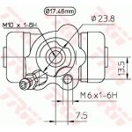 Radbremszylinder BWA155 Radbremszylinder BWA155