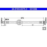 ATE Bremsschlauch 24.5103-0375.3 ATE Bremsschlauch 24.5103-0375.3