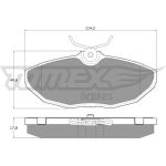 TOMEX brakes Bremsbelagsatz, Scheibenbremse TX 19-54 TOMEX brakes Bremsbelagsatz, Scheibenbremse TX 19-54