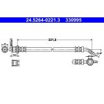 ATE Bremsschlauch 24.5264-0221.3 ATE Bremsschlauch 24.5264-0221.3