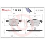 BREMBO Bremsklötze VA P 86 018 BREMBO Bremsklötze VA P 86 018
