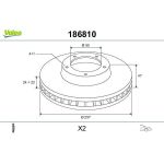 Valeo Bremsscheibe 186810 Valeo Bremsscheibe 186810