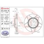 76 481 020M Bremsscheibe VA Brembo Max 09.9130.75 76 481 020M Bremsscheibe VA Brembo Max 09.9130.75