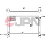 JPN Kühler Motorkühlung 60C9055-JPN JPN Kühler Motorkühlung 60C9055-JPN