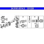 ATE Bremsschlauch 24.5161-0314.3 ATE Bremsschlauch 24.5161-0314.3