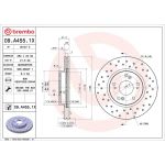 Bremsscheibe VA Xtra 09.A455.1X Bremsscheibe VA Xtra 09.A455.1X