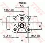 TRW Radbremszylinder BWF137 TRW Radbremszylinder BWF137