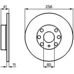 Bosch Bremsscheibe Vorderachse 0 986 478 880 Bosch Bremsscheibe Vorderachse 0 986 478 880