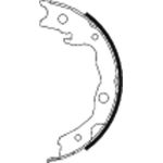 Handbremsbacken Nissan Qashqai 07 91068200 Handbremsbacken Nissan Qashqai 07 91068200