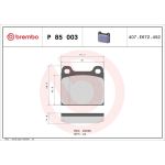 BREMBO Bremsklötze VA P 85 003 BREMBO Bremsklötze VA P 85 003