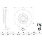 Bremsscheibe VA 0 986 479 037 Bremsscheibe VA 0 986 479 037