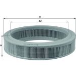MAHLE Luftfilter LX 108 MAHLE Luftfilter LX 108