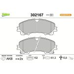 Valeo Bremsbelagsatz 302167 Valeo Bremsbelagsatz 302167