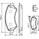 Bosch Bremsbelagsatz 0 986 494 589 Bosch Bremsbelagsatz 0 986 494 589