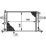 Kühler, Motorkühlung CR 637 000S Kühler, Motorkühlung CR 637 000S