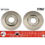 TRW Bremsscheibe Peugeot 205 DF1224 TRW Bremsscheibe Peugeot 205 DF1224