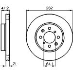 Bosch Bremsscheibe Vorderachse 0 986 478 657 Bosch Bremsscheibe Vorderachse 0 986 478 657