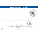ATE Bremsschlauch 24.5298-0572.3 ATE Bremsschlauch 24.5298-0572.3