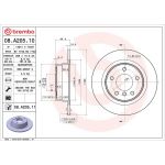 11 482 043 Bremsscheibe HA 08.A205.11 11 482 043 Bremsscheibe HA 08.A205.11