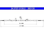 ATE Seilzug, Feststellbremse 24.3727-3135.2 ATE Seilzug, Feststellbremse 24.3727-3135.2