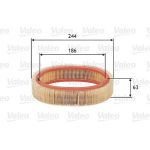 Valeo Luftfilter 585606 Valeo Luftfilter 585606