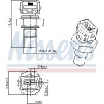 NISSENS Sensor, Kühlmitteltemperatur 207023 NISSENS Sensor, Kühlmitteltemperatur 207023