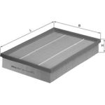 MAHLE Luftfilter LX 460/1 MAHLE Luftfilter LX 460/1