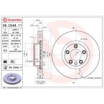 Bremsscheibe VA 09.C549.11 Bremsscheibe VA 09.C549.11
