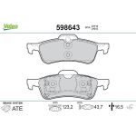 Valeo Bremsbelagsatz 598643 Valeo Bremsbelagsatz 598643