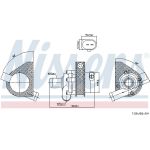 NISSENS Zusatzwasserpumpe 831081 NISSENS Zusatzwasserpumpe 831081