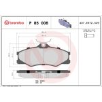 BREMBO Bremsklötze VA P 85 008 BREMBO Bremsklötze VA P 85 008