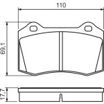 Bosch Bremsbelagsatz 0 986 494 486 Bosch Bremsbelagsatz 0 986 494 486