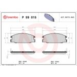 BREMBO Bremsklötze VA P 59 015 BREMBO Bremsklötze VA P 59 015