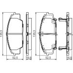 Bosch Bremsbelagsatz 0 986 494 311 Bosch Bremsbelagsatz 0 986 494 311