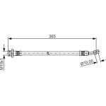Bosch Bremsschlauch 1987481499 Bosch Bremsschlauch 1987481499