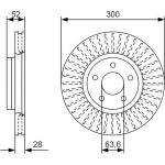 Bremsscheibe 0 986 479 D38 Bremsscheibe 0 986 479 D38