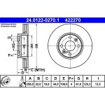 Bremsscheibe Renault P. Clio/Kangoo 08 24.0122-0270.1 Bremsscheibe Renault P. Clio/Kangoo 08 24.0122-0270.1