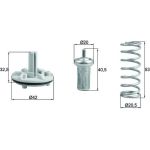 Thermostateinsatz mit Dichtung TX 183 80D Thermostateinsatz mit Dichtung TX 183 80D