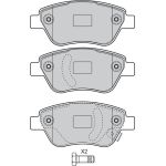 VALEO Bremsbeläge 598825 VALEO Bremsbeläge 598825