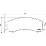 BREMBO Bremsklötze VA P 37 008 BREMBO Bremsklötze VA P 37 008