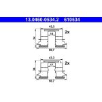 ATE Zubehörsatz Bremsbeläge 13.0460-0534.2 ATE Zubehörsatz Bremsbeläge 13.0460-0534.2