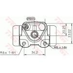 TRW Radbremszylinder BWD270 TRW Radbremszylinder BWD270
