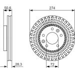 Bremsscheibe VA 0 986 479 599 Bremsscheibe VA 0 986 479 599