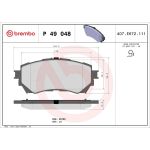 BREMBO Bremsklötze VA P 49 048 BREMBO Bremsklötze VA P 49 048