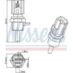 Nissens Kühlmitteltemperatursensor 207007 Nissens Kühlmitteltemperatursensor 207007