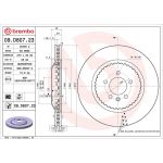 BREMBO Bremsscheibe 09.D807.23 BREMBO Bremsscheibe 09.D807.23